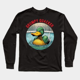 Grumpy Quaker Duck Long Sleeve T-Shirt